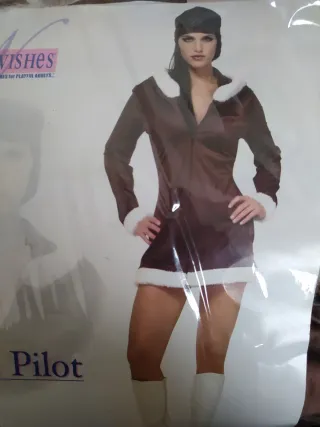 Disfraz Aviadora Mujer Talla S sin estrenar