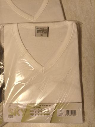 Maglietta SKY Caldo Collo V Uomo Taglia M