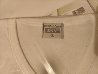 Maglietta SKY Caldo Collo V Uomo Taglia M