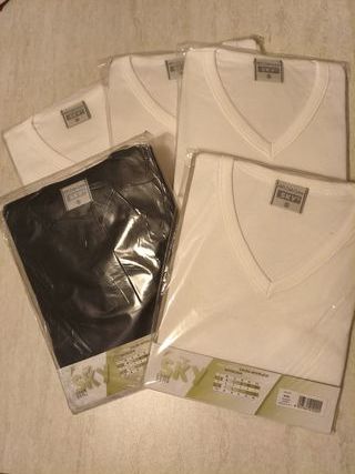 Maglietta SKY Caldo Collo V Uomo Taglia M