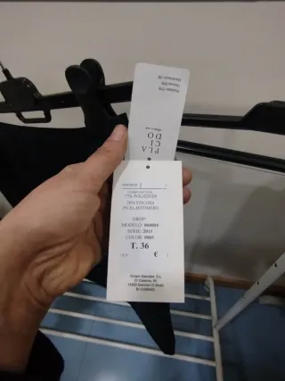 Falda recta traje negra dcb