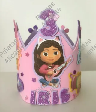 Corona cumpleaños Gaby y la casita