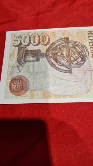 Billete 5000 pesetas 1992 Banco de España