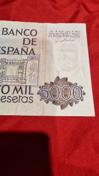 Billete 5000 pesetas 1979