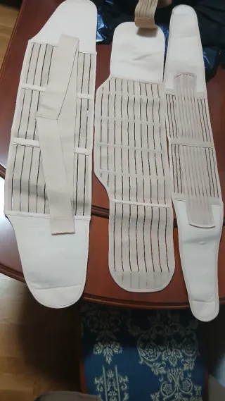 3 Fajas embarazo y Postparto Beige Sin Usar
