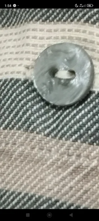 Camisa C&A vintage rayas beige y gris