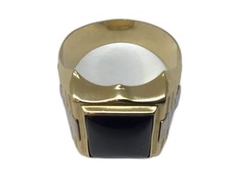 sello oro 18k con piedra