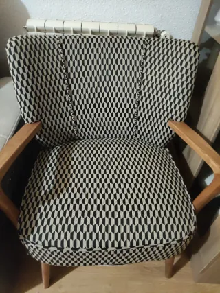 Sillón Maison Du monde tela y madera