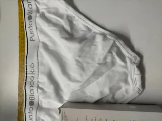 Slip Punto Blanco Algodón Talla M