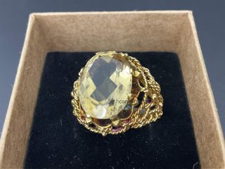 anillo oro 18k con piedra