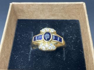 anillo oro 18k con piedra