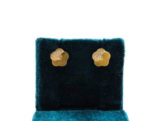 pendientes oro 18k con piedra con circonita