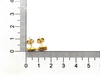 pendientes oro 18k con piedra con circonita