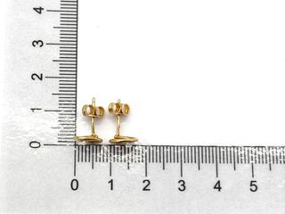pendientes oro 18k con piedra con circonita