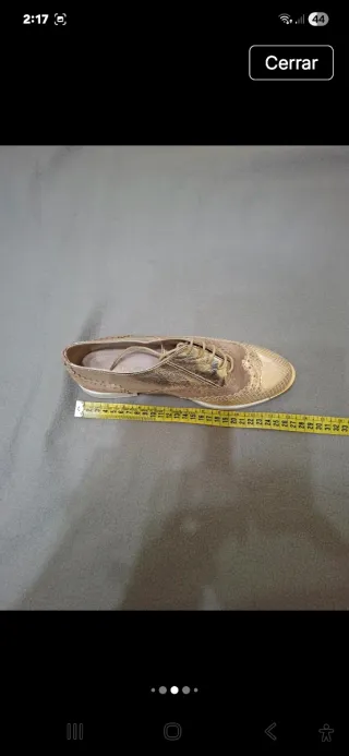 Zapatos Oxford Dorados