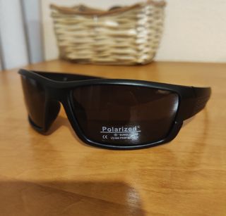 Gafas de sol polarizadas hombre negras protección