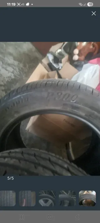 4 Neumáticos  205/55/R16 con una llanta