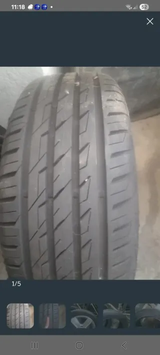 4 Neumáticos  205/55/R16 con una llanta