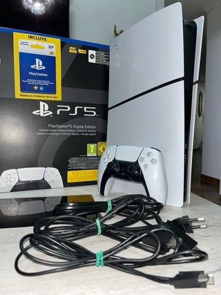 PS5 Slim Digital 1TB + JBL Quantum 400 | Impecable