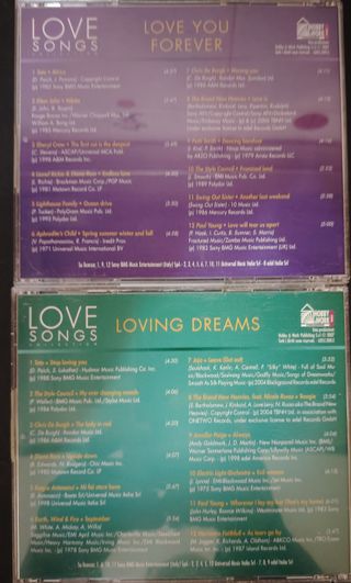 Lotto 58 CD Love Songs Collection