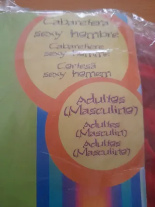 Disfraz Cabaretera Hombre Talla Única