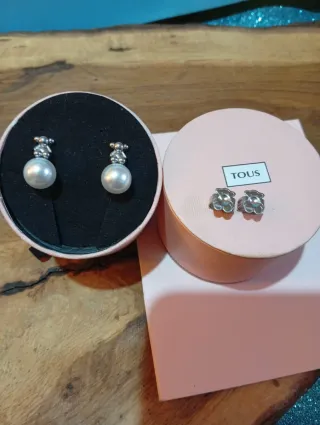 Pendientes Tous Oso Bold Bear con Perla