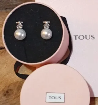 Pendientes Tous Oso Bold Bear con Perla