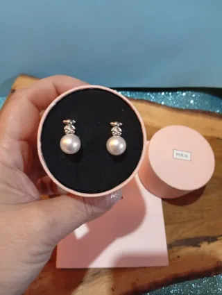 Pendientes Tous Oso Bold Bear con Perla