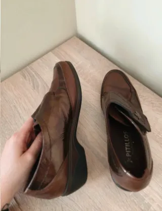 Zapatos Pitillos Marrones Talla 39