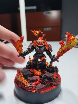 Warhammer 40k Figura Pintada Fuego