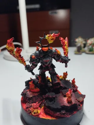 Warhammer 40k Figura Pintada Fuego