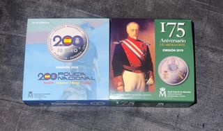 Moneda 10€ Plata Guardia Civil y Policía Nacional