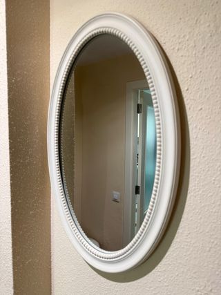 Espejo Ovalado Blanco