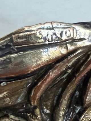 Portacandele cristallo e argento decorato