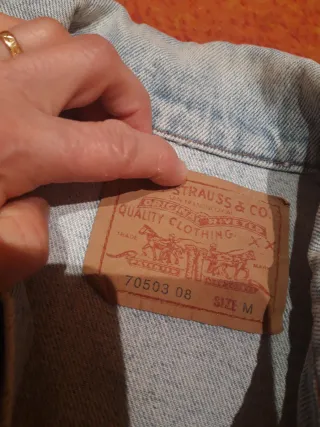 Cazadora Vaquera Levi's Lavado Piedra Talla M