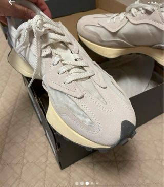 Zapatillas New Balance Beige/Blanco