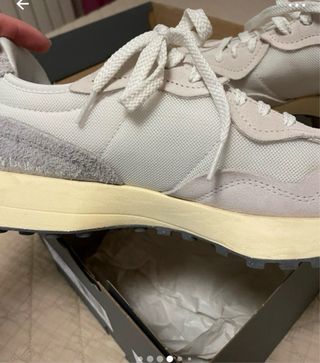 Zapatillas New Balance Beige/Blanco