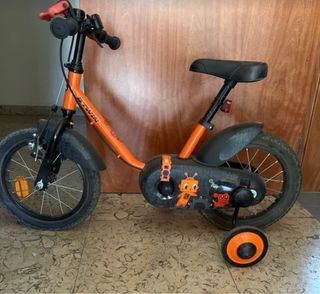 Bicicleta infantil naranja