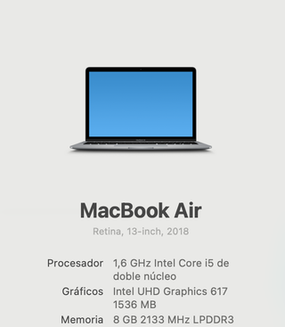 MacBook Air 13” Retina Impecable + Caja