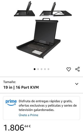 Consola KVM StarTech.com 16 Puertos Rack 19 "