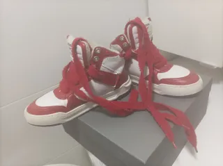 Zadig & Voltaire Piel Talla 37 Roja/Blanca