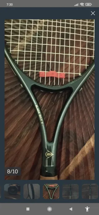 Dunlop black max.Made in West Germany Racchetta