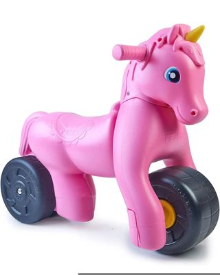 FEBER - Motofeber Unicorn, Correpasillos con Forma de Unicornio, Ruedas Anchas para Estabilidad y Resistencia, Desarrolla Capacidades Psicomotrices, Niños +18 Meses, Famosa (800012983)