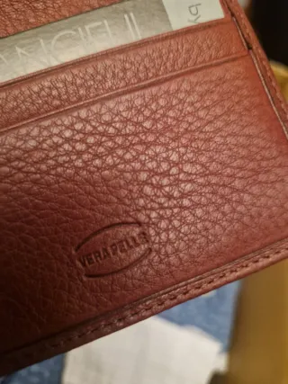 Portatessere FKS in pelle nuovo originale