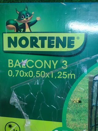 INVERNADERO DE BALCON BALCONY 3 1.25X0.7X0.5 M VERDE NORTENE