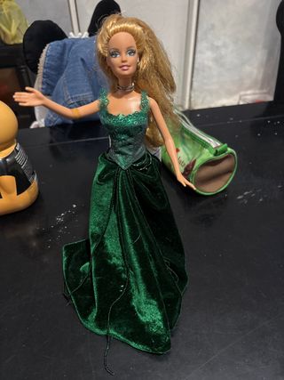Barbie magia delle feste 2004 vintag velluto verde