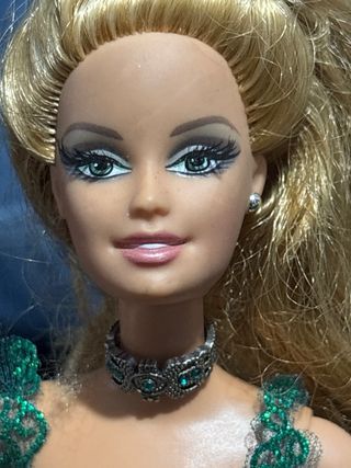 Barbie magia delle feste 2004 vintag velluto verde