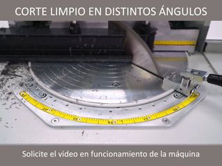 Tronzadora Semiautomática Aluminio y PVC
