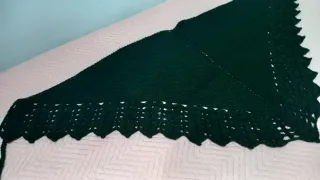 Toquilla crochet verde