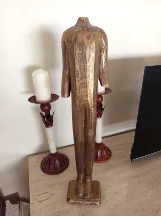 Conjunto de 3 Bustos Maniquí Decorativos Dorados